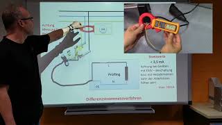 Prüfen elektrischer Geräte Schutzleiterstrom6Messung nach DIN VDE 07010702 [upl. by Spiegelman840]