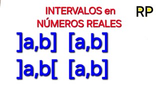 Matemáticas 1 Intervalos en los Números Reales matemática [upl. by Tamarah102]