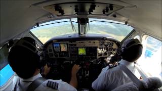 B100 Landing  EGPWS  TERRAIN TERRAIN  PULL UP [upl. by Yremrej]