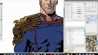 Comic Book Coloring Tutorial Cuts and Gradients part 2 [upl. by Burl]