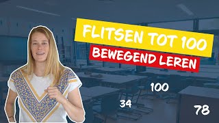 Getallen tot 100 herkennen  flitsen I Bewegend leren I De Fitste School [upl. by Diogenes505]