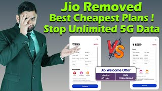 Why Jio Removed Rs1559 amp Rs395 Plans  Best Cheapest Unlimited 5G Data Plans  Jio Best Recharge [upl. by Eissat395]