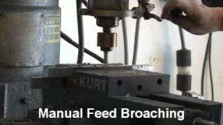 Rotary Broaching on a Bridgeport [upl. by Pooley]