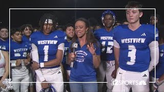 On the Road Westview Knights speak about win over Cibola — Friday Night Fever [upl. by Zoes]