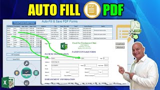 How to AUTOMATICALLY Fill PDF Forms Using Microsoft Excel in 1 CLICK [upl. by Annaitat]