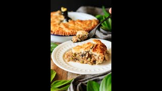 Creamy Chicken amp Mushroom Pie shorts [upl. by Eicam]