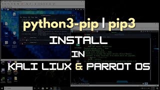 how to install pip in kali linux  parrot os  in hindi [upl. by Ysnap]