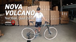 Nova Volcano  Test Ride Soul Cycles  Full Suspension de Carbono  Pedal Planejado  Vlog 60 [upl. by Atiuqin]