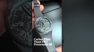 New 👀 Carbon Fiber Tissot PRX Powermatic 80 watch tissot carbonfiberfibradecarbonoreloj [upl. by Aniv]