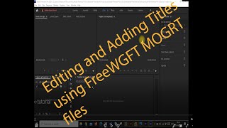 WGFX title morgrt zip Adding and Editing free motion animation park in Premier Pro Beginner tutorial [upl. by Aenej534]