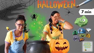 ShimiShamiShoo Halloweenpyssel DIY  måla stenar [upl. by Chesnut]