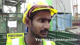 Interview with a typical construction worker in Singapore [upl. by Malin]