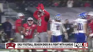 UNLV football season ends in a fight with Kansas [upl. by Dugas]