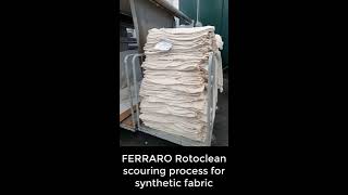 Rotoclean scouring process for synthetic fabric [upl. by Airt]