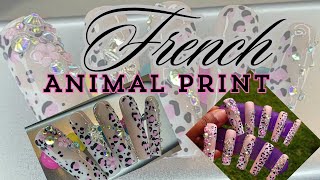 Watch Me Work French Animal Print nailart animalprint [upl. by Eidnyl]