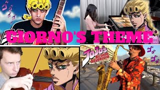 Who played It Better Giornos Theme  JoJos Bizarre Adventure saxbasspianoviolinguitar [upl. by Ardnac244]