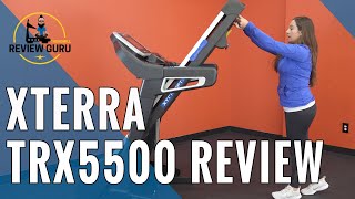 XTERRA TRX5500 Folding Treadmill Review [upl. by Eerised74]