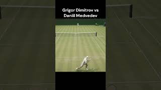 Grigor Dimitrov vs Daniil Medvedev  Wimbledon  Shorts Tennis Gaming Tiebreak [upl. by Anirahs]