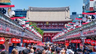 Trip to Asakusa  Visiting Sensoji Temple and eating around  Japan Travel  ASMR [upl. by Katti420]