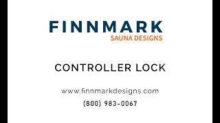 Finnmark Designs controller lock function  infrared saunas [upl. by Subak258]