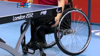 Table Tennis  GER vs CHN  Mens Singles Cl 45 Quarterfinal1 M3  London 2012 Paralympic Gamesmp4 [upl. by Elkcim]