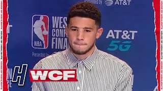 Devin Booker Talks His First Game With Mask Postgame Interview  Game 3 WCF  2021 NBA Playoffs [upl. by Floyd]