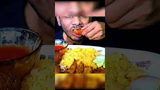 Mukbang Eating Chicken Fry ASMR Chicken Curry Chicken Pakoda With Rice And Salads ASMR Eating Show [upl. by Aitam982]