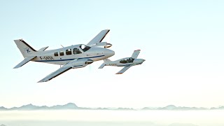 Air to Air  Baron 58 amp TB20 [upl. by Kristi623]