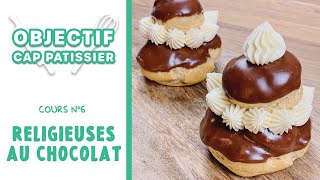 OBJECTIF CAP PÂTISSIER N°6  Les religieuses au chocolat [upl. by Ocirne]