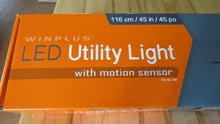 Motion Sensing Programable LED Shop Light From Costco [upl. by Katleen]