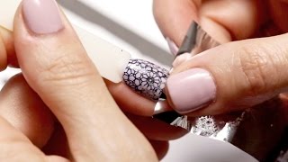 Nail Stamping  How To Use Foil Polish For Stamping [upl. by Jeralee]