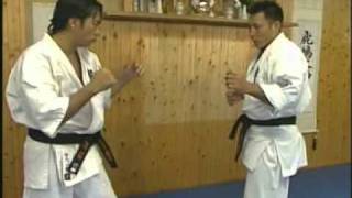 Kyokushin karate instructional by Hajime Kazumi [upl. by Anauqal]