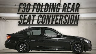 F30 Folding Rear Seat Conversion CHEAP Folding Seat RetroFit BMW 3 Series [upl. by Obeded]