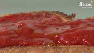 Rezept Pan tumaca Brot mit Tomate auf spanische Art [upl. by Rapp240]