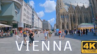 Vienna Austria Summer Walking Tour 4K UHD [upl. by Carolyne]