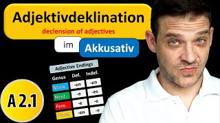 Adjektivdeklination Im Akkusativ  German Adjective Endings in Accusative [upl. by Hawker174]