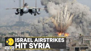 Israeli airstrikes in Syria said to hit Iranian sites near Russian naval base  World News  WION [upl. by Maynord]