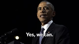 The Final Minutes of President Obamas Farewell Address Yes we can [upl. by Sucram]