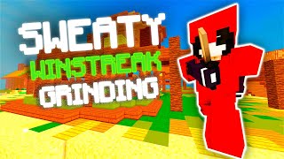 SWEATY Hypixel Bedwars Winstreak Grinding 2s3s [upl. by Eelidnarb]