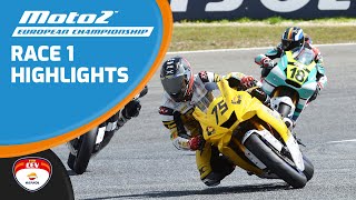 Highlights  Race 1  Estoril 2018  Moto2 European Championship  FIM CEV Repsol [upl. by Burman]