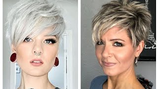 CORTES DE CABELLO CORTO MUJER 2024 pixie Haircut ideas [upl. by Roberta161]