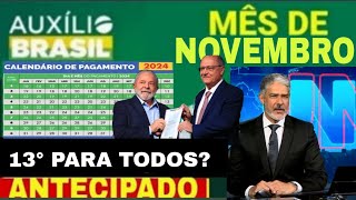 CALENDÁRIO DO AUXÍLIO BRASIL em NOVEMBRO VAI SER ANTECIPADO NOVO ADICIONAL VALOR MAIOR NA CONTA [upl. by Uzzia]