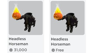 Roblox MESSED UP Headless Horseman [upl. by Afatsom]