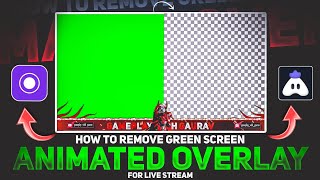 How To Remove Green Screen From Live Stream overlay  without watermark Live Stream overlay [upl. by Sidnarb]