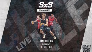 RELIVE  FIBA 3x3 Hongcheon Challenger 2024  Qualifier for Chengdu Masters  Day 1  Group Phase [upl. by Nej]