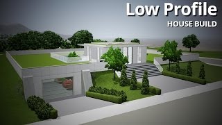 The Sims 3 House Building  Low Profile Futuristic house [upl. by Pinto494]