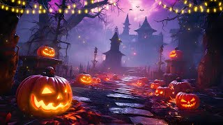 Spooky Halloween Music 🎃 Haunted Forest Graveyard With Relaxing Halloween Music Scary Spook Music [upl. by Schechinger625]