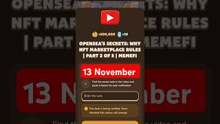 OpenSea’s Secrets Why NFT Marketplace Rules  Part 2 of 5  MemeFi memeficode [upl. by Patin704]