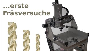 CNC Fräse Eigenbau  Teil 4  Montage und erste Fräsversuche [upl. by Fadil]