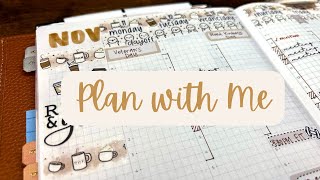 Plan with Me  A5 Common Planner  November 11th  17th [upl. by Ailak146]